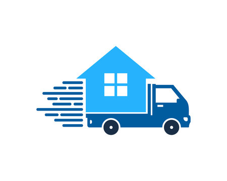 Home Delivery Icon Logo Design Element
