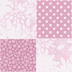 Seamless patchwork elements pattern