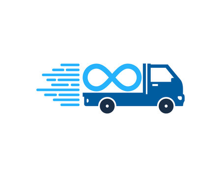 Infinity Delivery Icon Logo Design Element