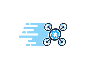 Drone Delivery Icon Logo Design Element