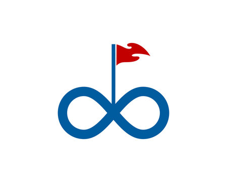 Infinite Golf Icon Logo Design Element
