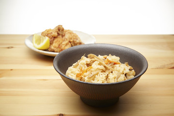 鶏ごぼうご飯
