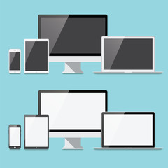 Flat Electronic Devices Set   © Giraphics