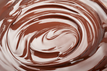 Melted  chocolate swirl splash