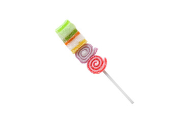 Colorful candy stick isolated