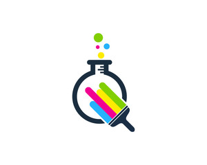 Paint Lab Icon Logo Design Element