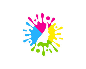 Paint Beauty Icon Logo Design Element