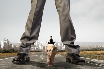 His power and domination are absolute. Mixed media