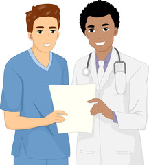 Man Doctor Test Result