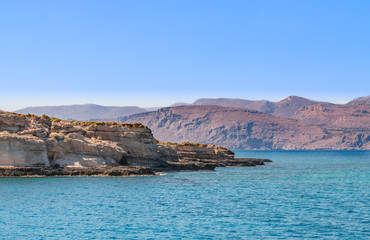 Fototapeta na wymiar seascape of the island crete greece