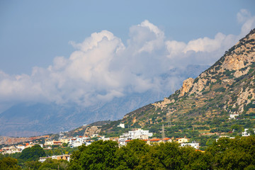 Fototapeta na wymiar View of Lasithi Plateau on Crete island, Greece
