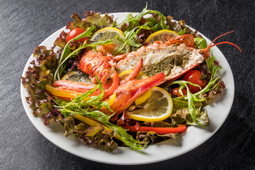 ロブスターのシーフードサラダ　Lobster 's fresh salad5