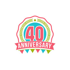 Anniversary forty years number.