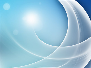 Abstract blue wave composition 