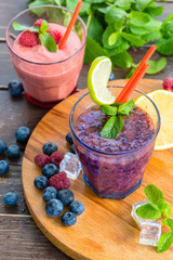 blueberry smoothies