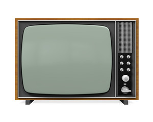 Old Retro Television Isolated
