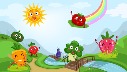 Fruits Veggies Mascots Community