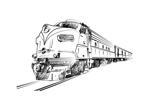 Поезд тату эскиз