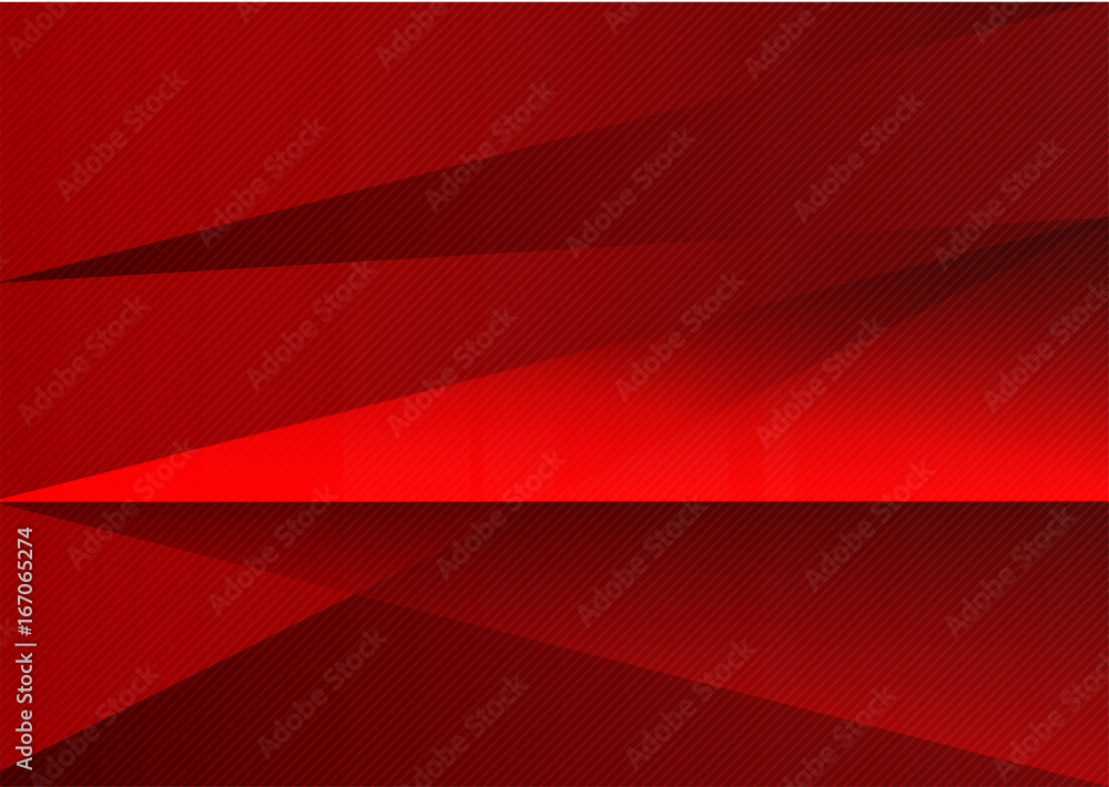 Poster red abstract background vector triangle and straight line