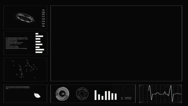 Futuristic user interface HUD. Abstract background.