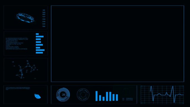Futuristic user interface HUD. Abstract background.