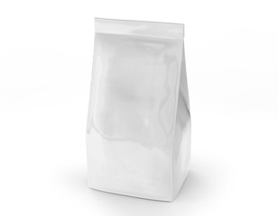 Pearl white coffee bean bag mockup