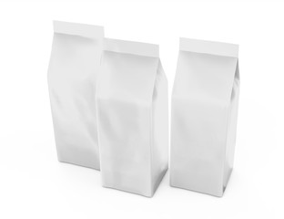 Pearl white coffee bean bag mockup