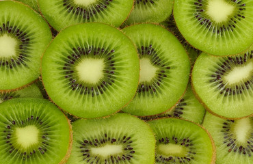beautiful kiwi fruit slices background