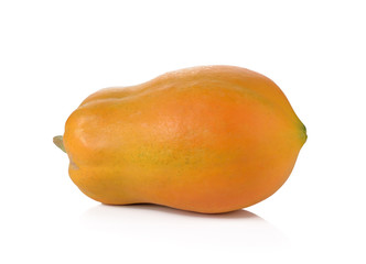 Papaya fruit isolated on a white background