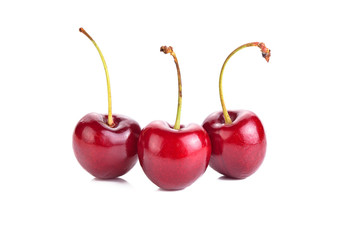 Cherry isolated on white background