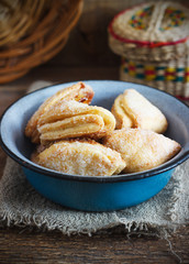 Cottage cheese and sugar cookies crows feet