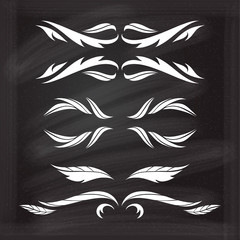 Vector calligraphic design elements.