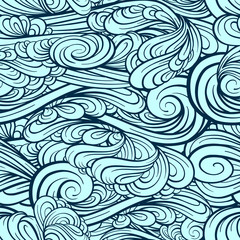 Graphic waves seamless pattern