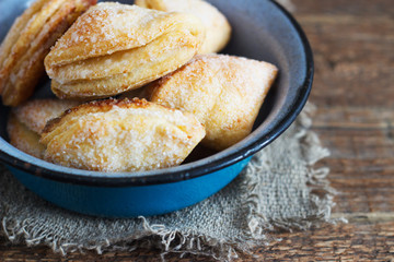 Cottage cheese and sugar cookies crows feet