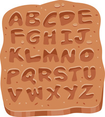 Alphabet Print Fossil