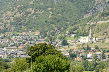 Fototapeta na wymiar Nus village, Italy