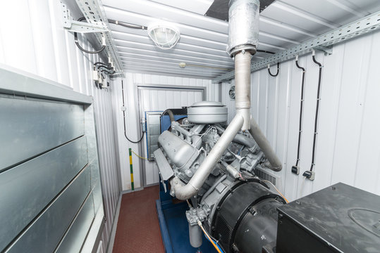 Diesel engine of the industrial power plant
