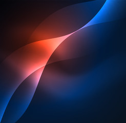 Illuminated neon waves