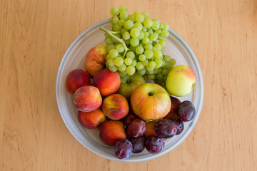 Summer august fruit bowl