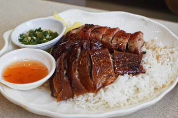 Siu Mei rice, Char siu and roasted goose