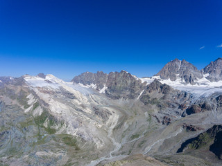 Fototapeta na wymiar Melting glacier in Valtellina - Glacier of Scerscen (Valmalenco)
