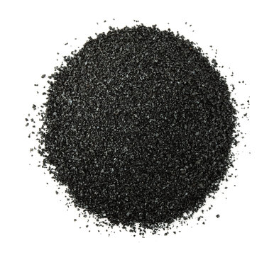 Pile of crushed anthracite