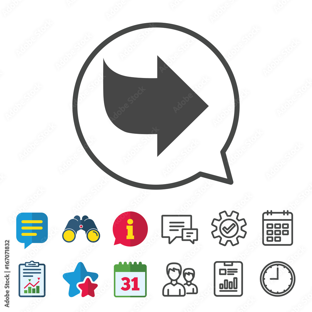 Poster arrow sign icon. next button. navigation symbol.