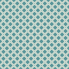 Vector retro geometric seamless pattern. Green vintage background