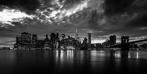 New York Skyline black and white