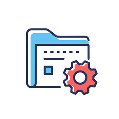 Data Management - modern vector line design icon.