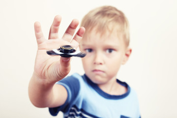 boy with a spinner