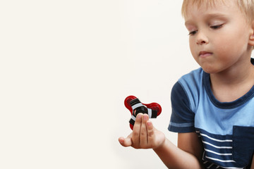 boy with a spinner