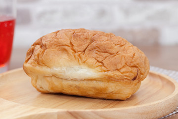 dried shredded pork bun with apple pomegranate juice