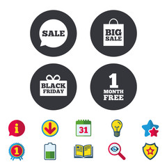Sale speech bubble icon. Black friday symbol.
